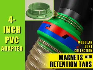 4in PVC Adapter | Modular Dust Collection