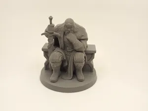 Koenig auf Thron – Miniaturfigur Odin