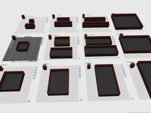 Gridfinity boxes x5 high (39.4mm)