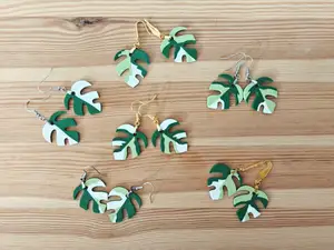 Monstera Minima (Raphidaphora) earrings
