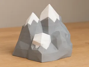 Mountain with snow