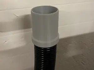 Adattatore aspirazione polvere DN50 - tubo spirale