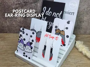 Postcard Ear-Ring Display