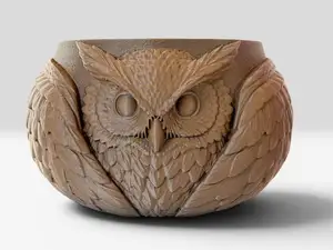 Vaso Gufo realistico