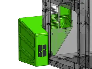 Poop Chute Bin Cat Defender - X1C P1S P1P P2S