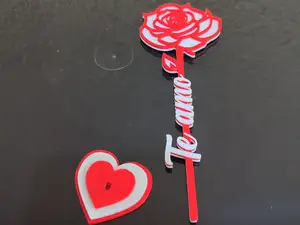 Rosa para San Valentin "te amo" y "love"
