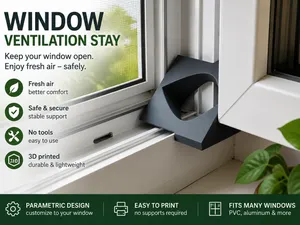 Customizable window stopper generator: ventilation