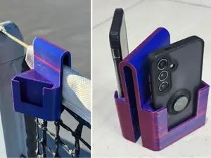 Tennis net phone mount V2