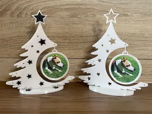 Christmas tree for picture frame or Christmas ball