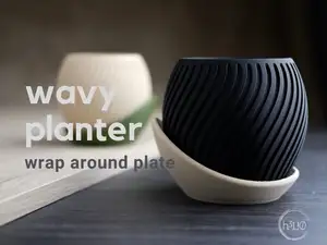 wavy planter · wrap around plate