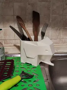 Elephant cutlery drainer