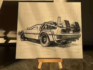 Blueprint DeLorean