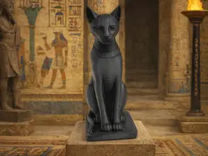 Egyptian sphinx statuete cat lover