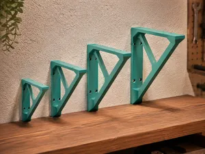 Heavy Duty Structural Shelf Brackets – Set 4 Sizes
