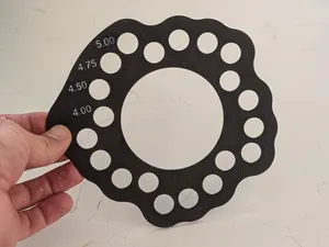 Bolt Pattern Measuring Template – Wheel Lug Circle