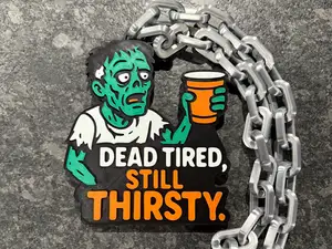 I Only Drink Red Vampire Halloween Turnover Chain