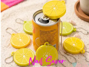 Fresh Lemon Slice Can Opener & Nail Saver