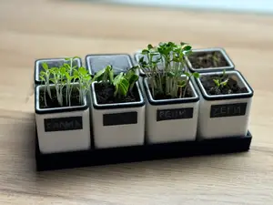 Seed Starter with Label Slot & Greenhouse Support