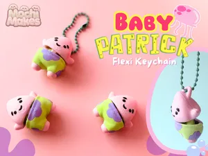 Baby Patrick Flexi Keychain!