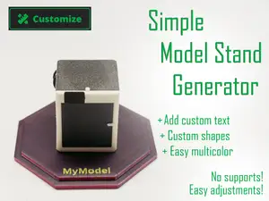 Simple Model Stand --Customizable--