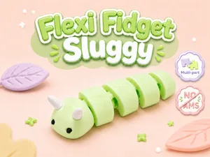 Flexi Fidget Sluggy [ NO AMS - Multi-part ]