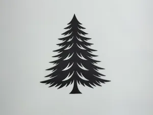 Spruce tree wall art