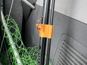 Fishing Rod Coupler with Hook Holder