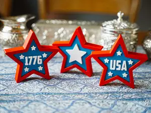 Fourth of July - Patriotic Stars - Decoration