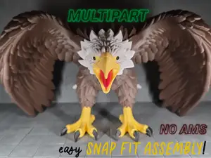 Bald Eagle Ironcry Crest | Multicolor Multipart