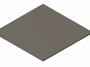 Simple plate for testing printer settings
