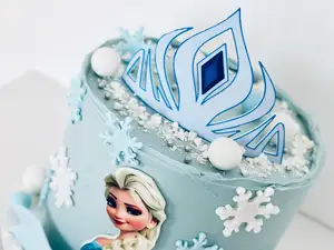 Elsa's Crown Cake Topper