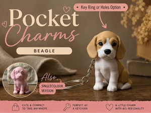Beagle Keychain Pocket Charms