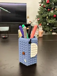 Brick_lego compatible pen holder