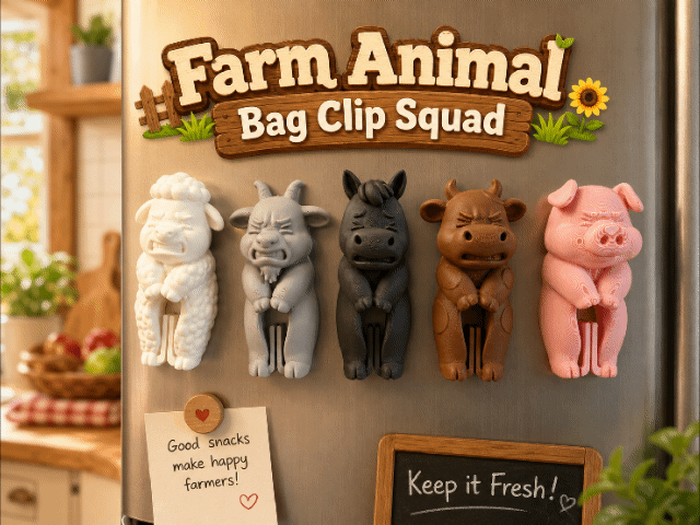 Farm Animal Bag Clip Squad
