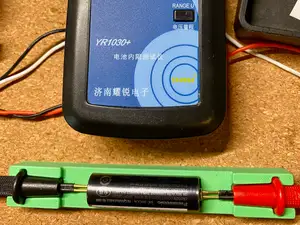 5号(AA)电池内阻测试支架 适配YR1030+ 一代表笔 (不是18650是AA电池)