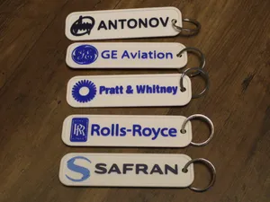 Aircraft Engine Manufacturers Keychains