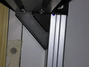 Corner brackets for alu profiles 20x20, 20x40