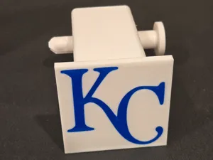 Kansas City Royals 2" trailer hitch cover