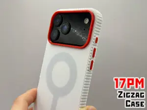 iPhone 17 Pro Max Zigzag Case Customizable Button