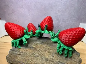 Strawberry Crab Flexi articulated toy