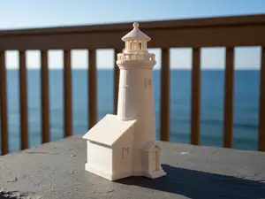 Lighthouse Sculpture - Coastal Decor