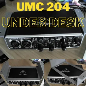 Behringer UMC204 under desk support