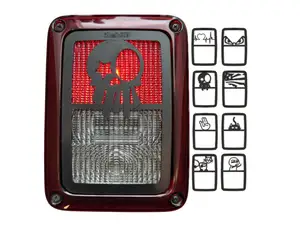 Jeep Wrangler JK Rücklicht Abdeckung