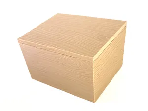 Wood Textured Box (5in × 4in × 3in)