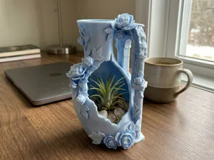 Ruined Greek Vase Air Plant Planter Terrarium