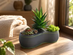 Moderner 3er Pflanzentopf | 9 cm Modern Elegant