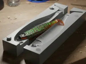 Custom Soft Bait Mold - 10cm Shad Fat Lui Inspired