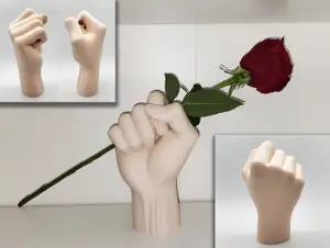 Flower Holding Hand Sculpture