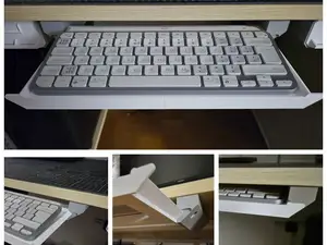Keyboard drawer under the desk