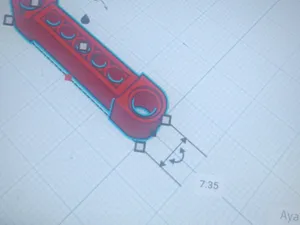 Piston rod 1x5 long